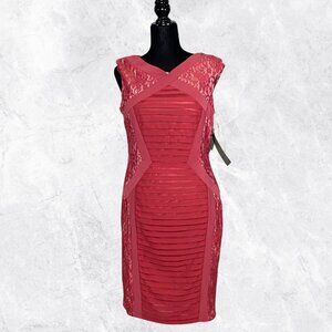 Melrose Pink Lace Sleeveless Dress